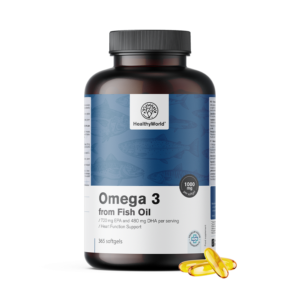Omega-3 1000 mg z EPK in DHK