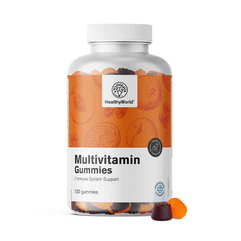 Multivitamini v obliki gumi bonbonov s 3 okusi