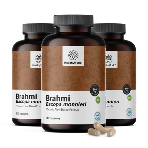 3x Brahmi 600 mg, skupaj 720 kapsul