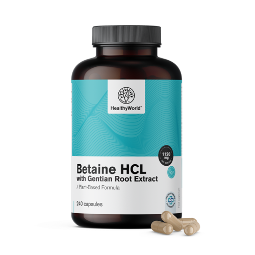 Betain HCL 1120 mg z encijanom