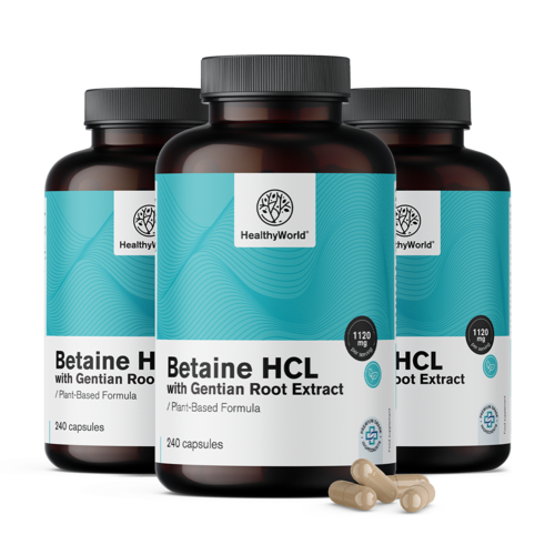 Betain HCL 1120 mg z encijanom