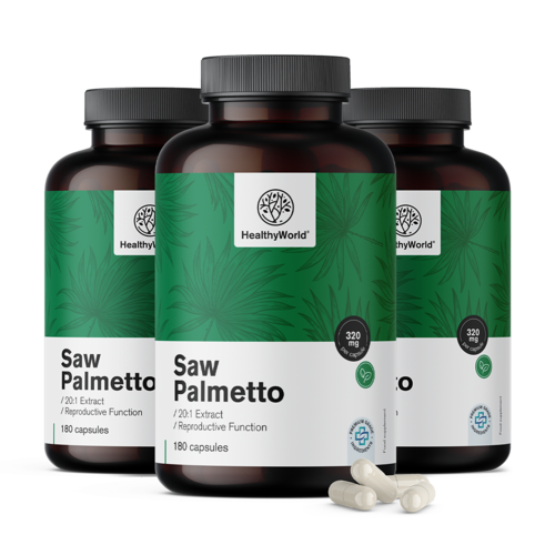 3x Saw Palmetto – Grmičasta palma 320 mg, skupaj 540 kapsul