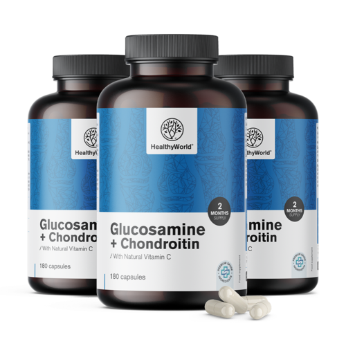 3x Glukozamin + hondroitin, skupaj 540 kapsul