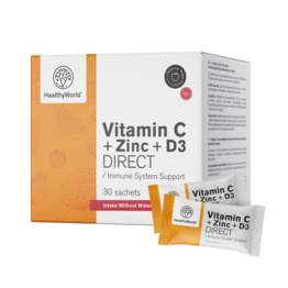 Vitamin C 500 + Cink + D3 DIRECT, 30 vrečk