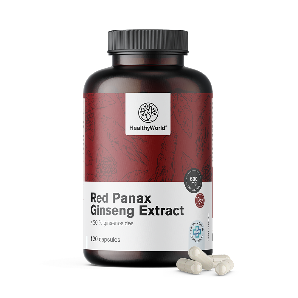 Red Panax Ginseng – izvleček rdečega ginsenga 600 mg