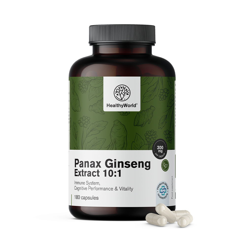 Panax Ginseng 300 mg – izvleček ginsenga 10:1 v kapsulah