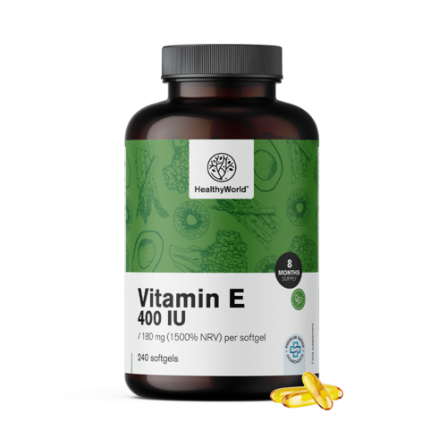Vitamin E 400 i. e., 240 mehkih kapsul