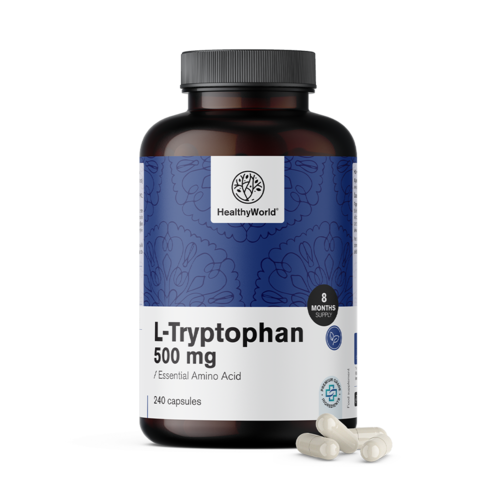 L-Triptofan 500 mg, 240 kapsul