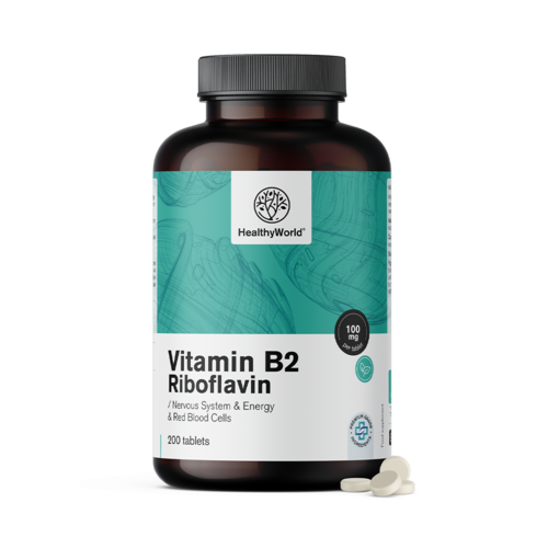 Vitamin B2 – riboflavin 100 mg, 200 tablet