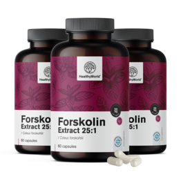 3x Forskolin – iz izvlečka indijske koprive 20 mg, skupaj 180 kapsul