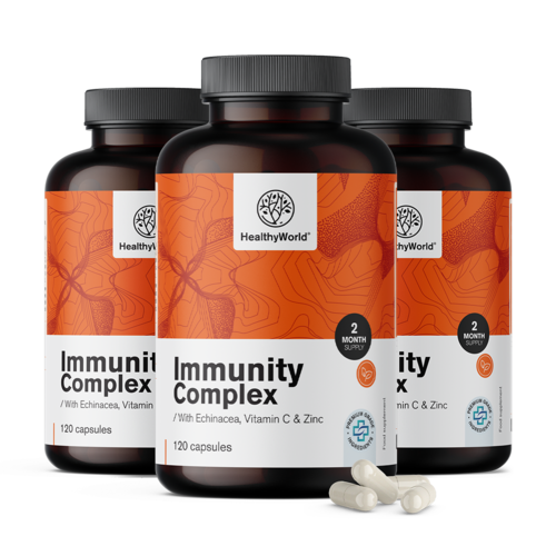 3x Immunity kompleks – za imunski sistem, skupaj 360 kapsul