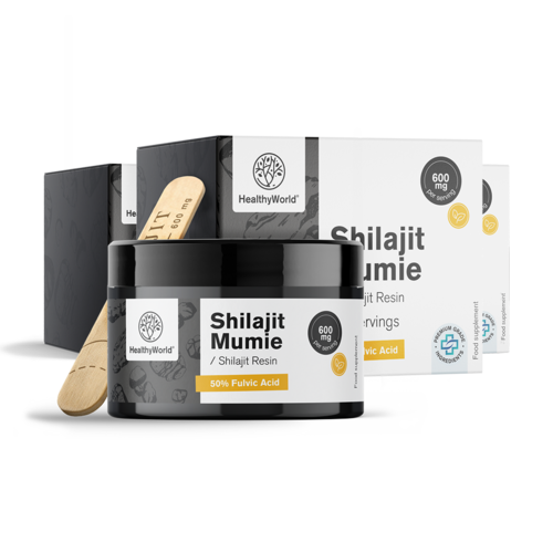 3x Shilajit Mumie 600 mg – smola, skupaj 90 g
