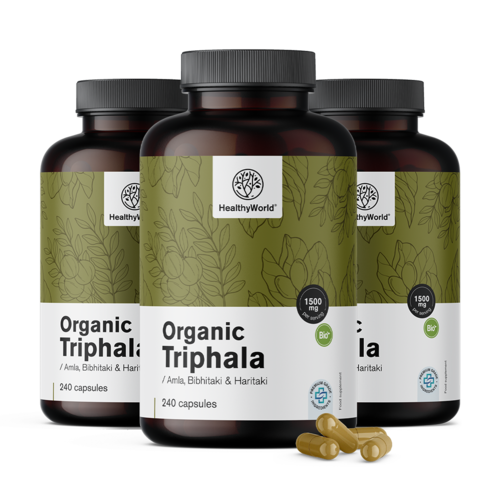 3x BIO Triphala 1500 mg, skupaj 720 kapsul