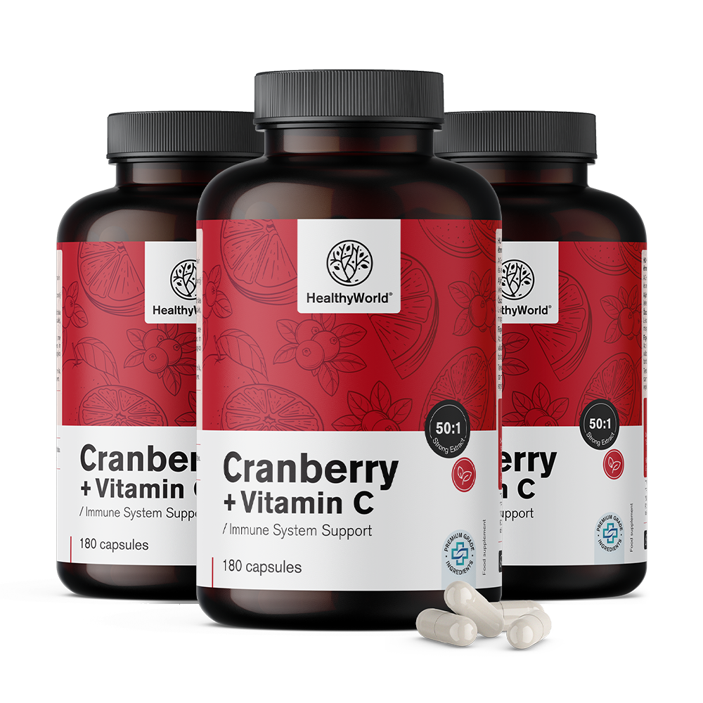 3x Izvleček brusnice z vitaminom C Izvleček brusnice z vitaminom C