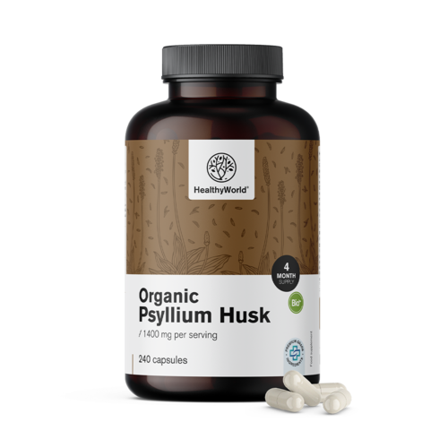 BIO Psilium (indijski trpotec) 1400 mg, 240 kapsul