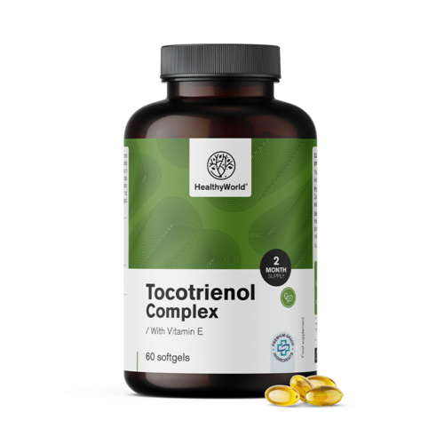 Tocotrienol kompleks z vitaminom E, 60 mehkih kapsul