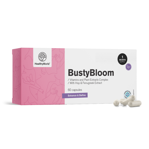 BustyBloom – kompleks vitaminov in rastlinskih izvlečkov, 60 kapsul