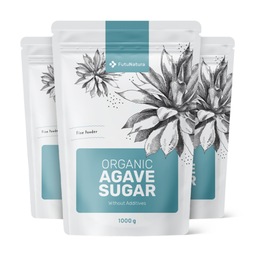 3x BIO Agavin sladkor v prahu, skupaj 3000 g