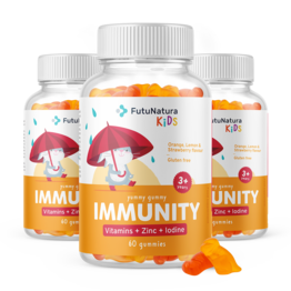 3x IMMUNITY – Gumiji za otroke za imunski sistem, skupaj 180 gumi bonbonov
