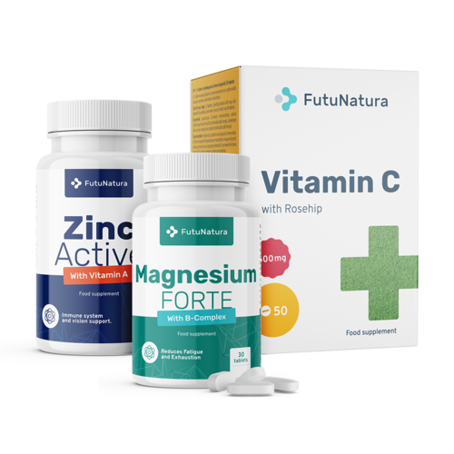 Imunski sistem: Vitamin C + Cink + Magnezij, komplet