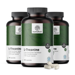 3x L-Teanin 400 mg, skupaj 540 kapsul