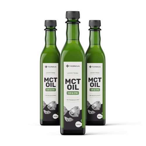 3x MCT C8:C10 Kokosovo Premium olje, skupaj 1500 ml