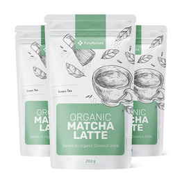 3x BIO Matcha latte – napitek, skupaj 600 g