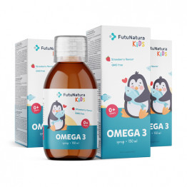 3x OMEGA 3 – Sirup za otroke, skupaj 450 ml