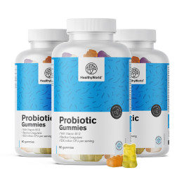 3x Probiotic – gumiji z mikrobiološkimi kulturami, skupaj 270 gumi bonbonov