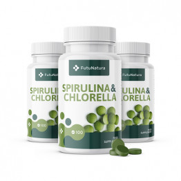 3x Alge Spirulina + Chlorella, skupaj 300 tablet