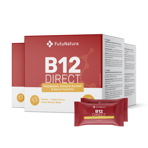 3x Vitamin B12 DIRECT, skupaj 90 vrečk