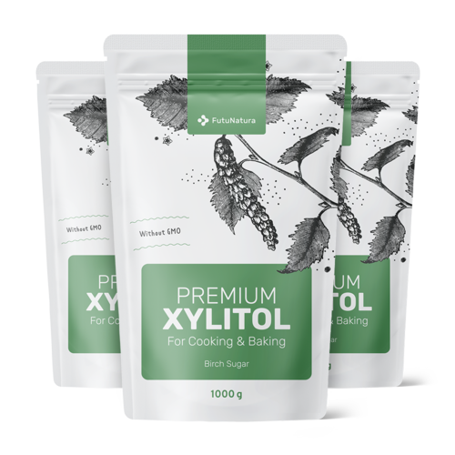 3x Ksilitol – brezov sladkor, skupaj 3000 g