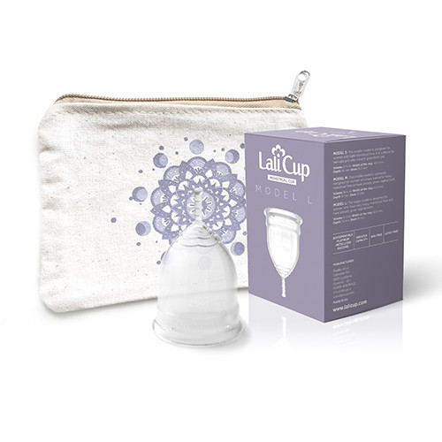Menstrualna skodelica LaliCup L – brezbarvna