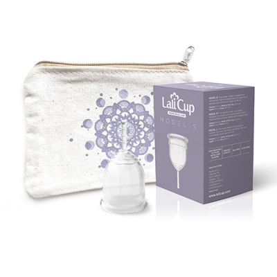 Menstrualna skodelica LaliCup S – brezbarvna