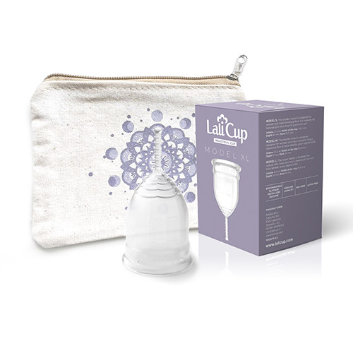 Menstrualna skodelica LaliCup XL – brezbarvna