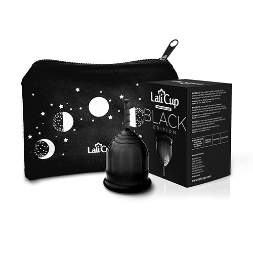Menstrualna skodelica LaliCup S – črna