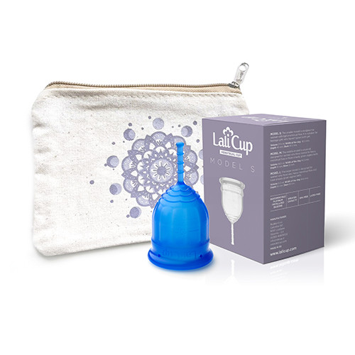 Menstrualna skodelica LaliCup S – modra