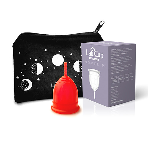 Menstrualna skodelica LaliCup M – rdeča