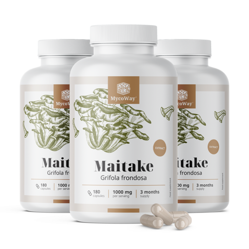 3x Maitake 1000 mg – izvleček, skupaj 540 kapsul