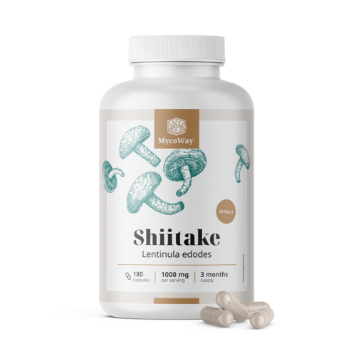 Shiitake 1000 mg – izvleček, 180 kapsul