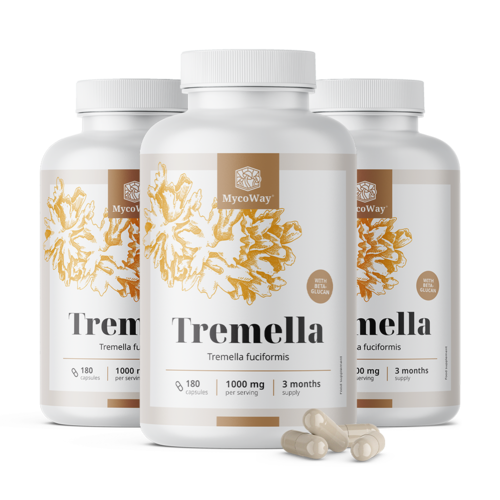 3x Tremella 1000 mg – izvleček, skupaj 540 kapsul