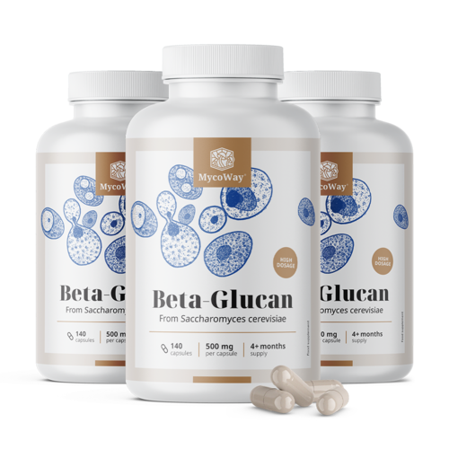 3x Betaglukan 500 mg, skupaj 420 kapsul