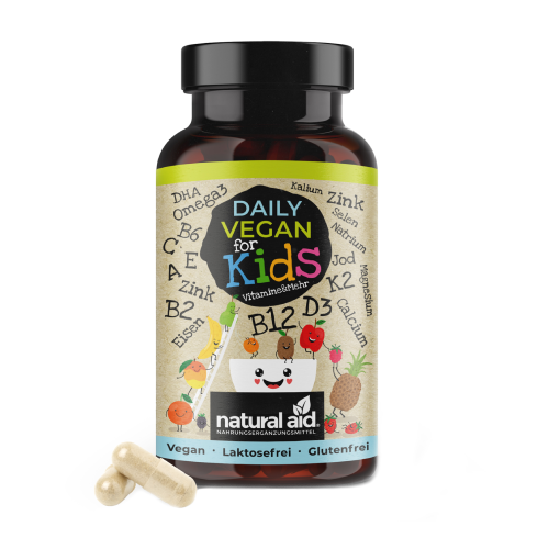 Veganski vitamini in minerali za otroke, 120 kapsul