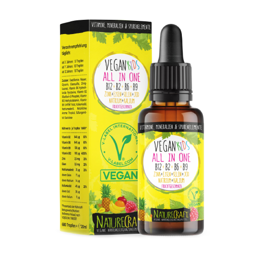 Veganski vitamini in minerali v kapljicah za otroke
