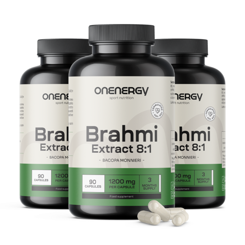 3x Brahmi 1200 mg, skupaj 270 kapsul