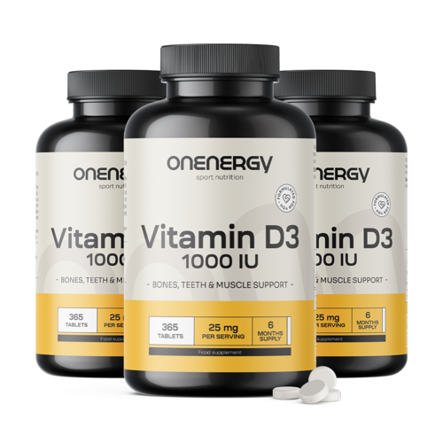 3x Vitamin D3 1000 i.e., skupaj 1095 tablet