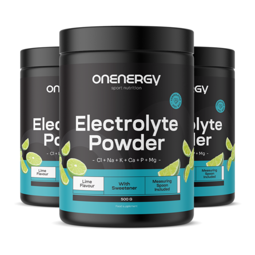 3x Elektroliti v prahu – limeta, skupaj 1500 g