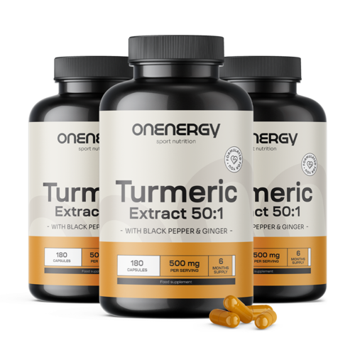 3x Kurkuma 500 mg – izvleček, skupaj 540 kapsul