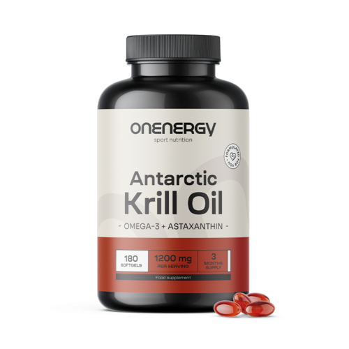 Krilovo olje 1200 mg, 180 mehkih kapsul