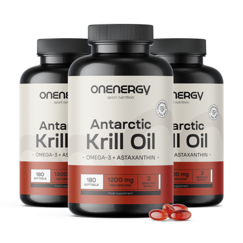 3x Krilovo olje 1200 mg, skupaj 540 mehkih kapsul